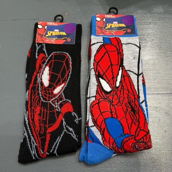 Marvel Spiderman Crew Sock Bundle - Picture 1 of 2